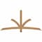 Ekena Millwork Davenport Timber Gable Bracket, Western Red Cedar, 72"W x 36"H x 3 1/2"D x 3 1/2"F, 12/12 Pitch GBW072X36X0404DAV00SWR - alternate 1